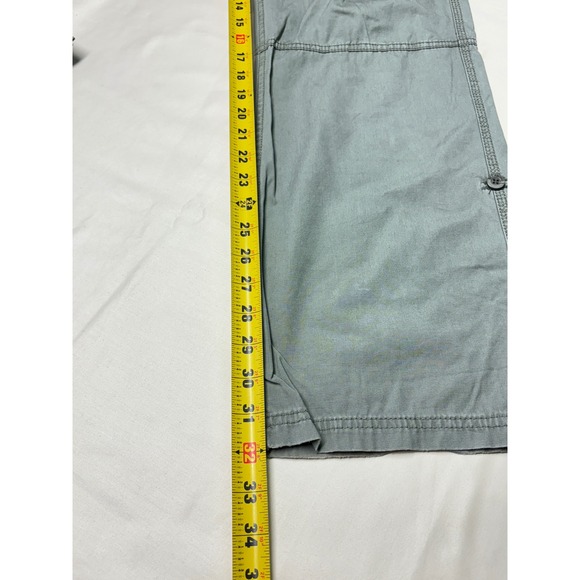 Billabong Womens Cargo Pants Size 28 Green 100 Cotton Utility Pockets - Picture 12 of 14